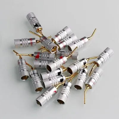 8Pcs 2mm Wire Connector Aluminum Speaker Banana Plug Adapter Terminal Cable • $18.05