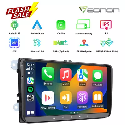 9  Android 12 For VW Golf 5 6 Passat Tiguan Jetta EOS Car Stereo GPS Nav CarPlay • $191.79