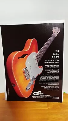 G&L ASAT GUITAR SEMI HOLLOW 2005 GUITAR PRINT AD 11 X 8.5   S-6 • $3.96