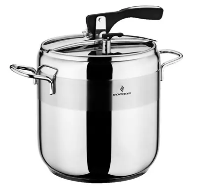 10.5 Qt Stainless Steel Pressure Cooker - Stove Top Pressure Cooker Pot Large • $84.95