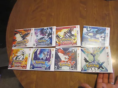 $1391.21 • Buy Lot Nintendo 3ds Pokemon Ultra Moon & Sun + X & Y + Alpha Sapphire & Omega Ruby