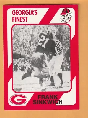 Frank Sinkwich Georgia Bulldogs 1989 Card #10 1942 Heisman Winner 9F • $2.50