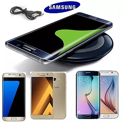 Samsung Galaxy S10+ S9 S8 S7 Edge Plus Android Wireless Charging Charger Station • £6.39