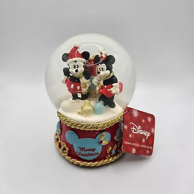 2017 Disney Snow Globe Christmas Mickey And Minnie Music Box Jingle Bells  • $16.10