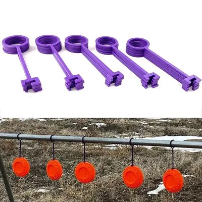 30 PCS Purple Clay Pigeon Hooks ABS Clay Target Rack  Shooting Practice Work • $25.58
