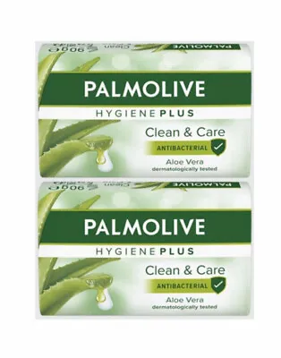 Palmolive Hygiene Plus Aloe Vera Bar Antibacterial Soap Twin Pack  2×90G Bars • £7.49