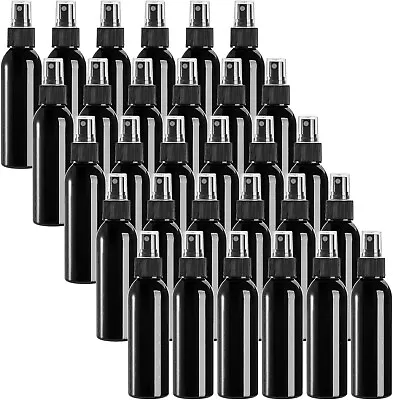 30-Pack Black Empty 4oz Plastic Spray Bottles - B49 • $17.99