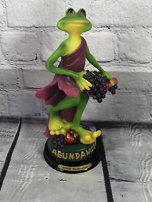 Vtg KVB Collection Whimsical Frog Of Abundancia Sculpture 9'' Tall • $35