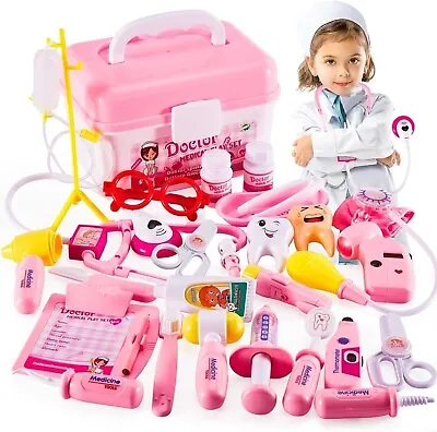 HERSITY Kids Doctors Kit Toy Medical Playset For 3+ Incredible Gift For Girls • £33.48