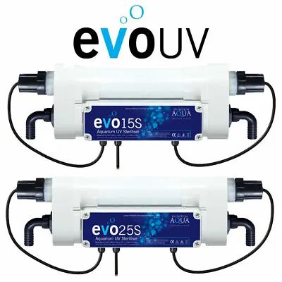 Evolution Aqua EvoUV Aquarium Fish Tank UV Steriliser 15w / 25w Tanks Up To 600L • £119.95