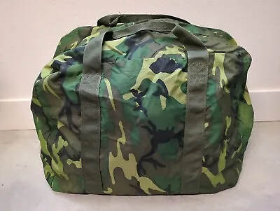 Vintage Tuf-Tex / US Military ERDL Woodland Camo Flyers Kit Bag W/ Talon Zippers • £166.28