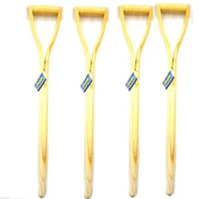 X4 Handle Spare Replacement Wood Wooden Shaft Garden Shovel Fork Spade  • £31.43