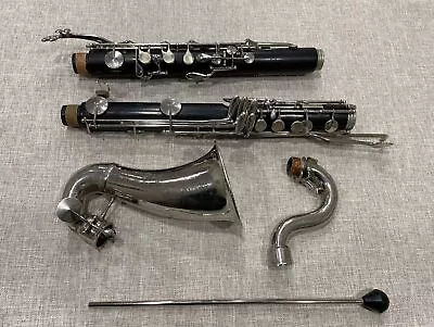 Wooden René Dumont Professional Bass Clarinet Made In Paris. Fully Playable. • $965.40