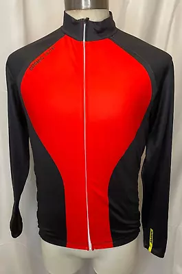 Mavic Cosmic Elite Long Sleeve Bike Cycling Jersey In Red Black Size Medium M • $26.99