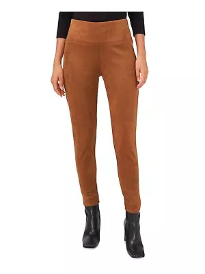 VINCE CAMUTO Womens Brown Faux Suede Pull On Skinny Leggings L • $45.99