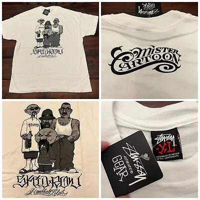 Vintage Stussy X Mister Cartoon Skid Row Homies T Shirt Size XL VERY RARE! • $220