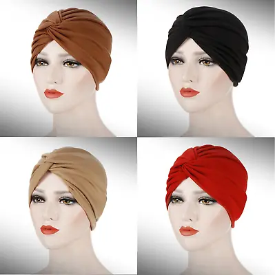 £2.55 • Buy NEW TURBAN STYLE Head Wrap Cover Hair Loss Hijab Bandana Scarf  Cap Chemo *UK*
