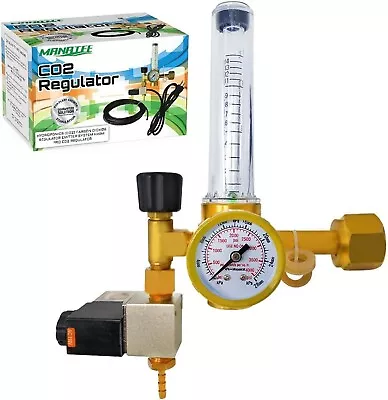 CO2 Regulator Emitter System With Solenoid Valve Flowmeter For Grow Room Grow Te • $45.95