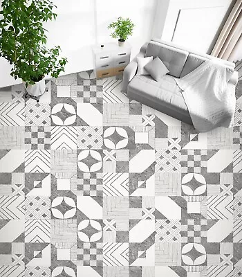 3D Black Patterned Brick 920 Floor WallPaper Murals Wall Print Decal AU Zoe • $109.99