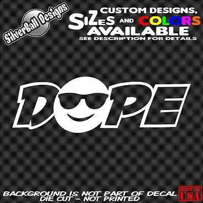 Dope Emoji Custom Vinyl Decal Sticker Car Truck Window Nintendo JDM Drift Illest • $3.99