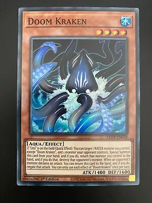 Yugioh Doom Kraken LED9-EN018 1st Edition Super Rare NM-MINT • $1.99