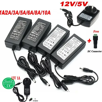 220V TO 12V 5V 24V 2A 5A Power Supply Transformer Adapter For LED Strip Lights • $7.97