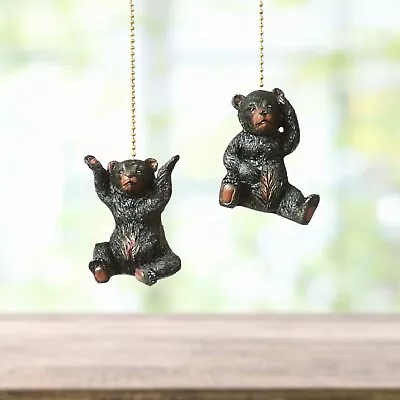 Ceiling Fan Pull Ornament With A Pair Of Adorable Black Bears • $18.95