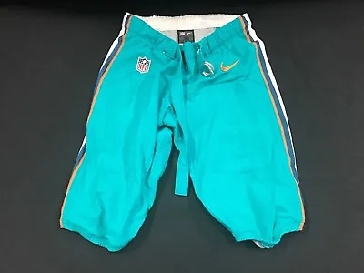 Miami Dolphins Team Issued/game Used Teal Nike Pants 2014-2017 Season All Sizes! • $14.99