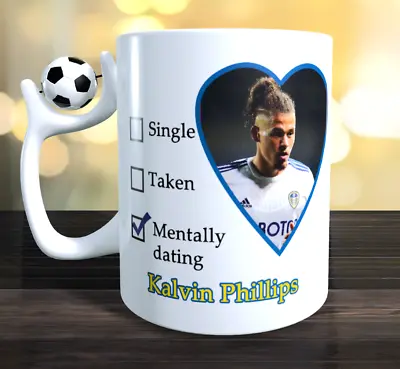 £11.90 • Buy Kalvin Phillips Football Mug Funny Dating Design Present Leeds United Fans Gift 