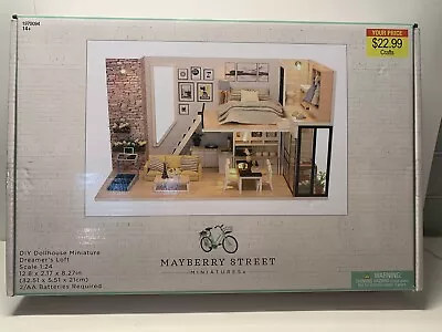 Mayberry Street Miniatures DIY Dollhouse Kit Dreamers Loft1:24 Scale 2017 New • $21.99