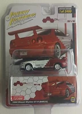 Johnny Lightning 1:64 - 1999 Nissan Skyline GT-R R34 Singapore Dilsre Exclusive • $17.99