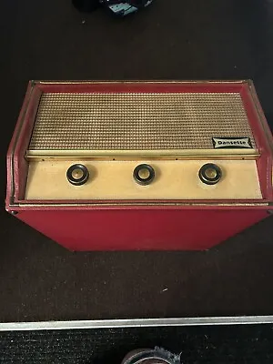 Vintage Dansette Conquest Auto Record Player (red/cream) • £100