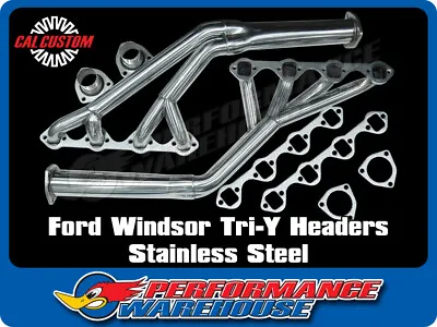 Small Block Ford Windsor 260-289-302 TRI-Y Full Length Headers Stainless Steel • $319.15