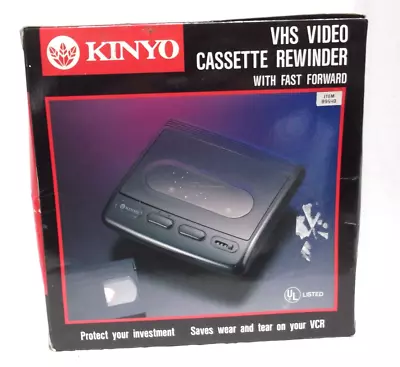 KINYO VHS Video Cassette Rewinder With Fast Forward VR-1601 New • $55