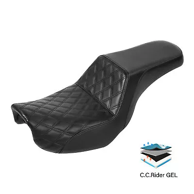 Driver Passenger Gel Seat Fit For Harley Dyna Fat Bob Super Glide FXD 2006-2017 • $230