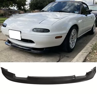 Fit 90-97 Mazda Miata Mx5 Front Bumper Lip Spoiler GV Style NA PU Black • $59.74