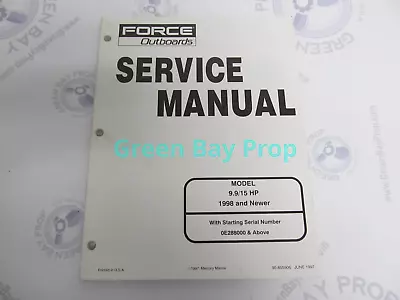 90-855906 Mercury Force Outboard Service Manual 9.9/15 HP 1998 & Up • $18.34