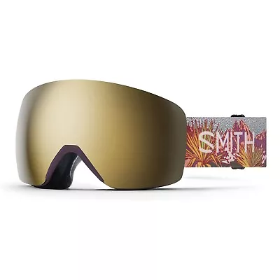 Smith Skyline Snow Goggles Artist Series Caroline Clark Sun Black Gold Mirror • $180