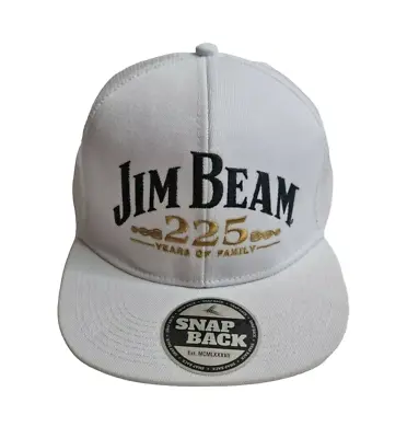 Jim Beam Anniversary White Snapback Trucker Cap OSFA • $24.99