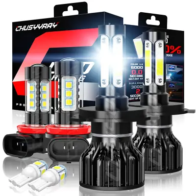 £36.99 • Buy For Kia Soul MK2 2014-on H4 H11 High/Low/Fog Beam 55W LED Headlight Bulbs Set