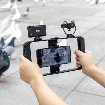 Smartphone Stabilizer Rig Video Camera Cage Film Steady For IPhone LG Samsung • $26.72