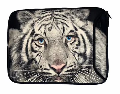 $24.99 • Buy Designer Skins Sleeves White Tiger Zip Top Laptop Case Cover 17  