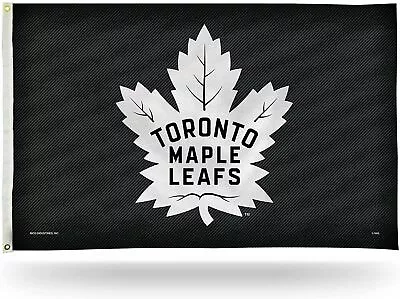 Toronto Maple Leafs Black Flag 3x5ft Banner Polyester Ice Hockey Stanley Cup 009 • $15.99