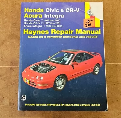 Honda Civic CRV CR-V Integra Repair Service Workshop Manual Book 42025 • $12