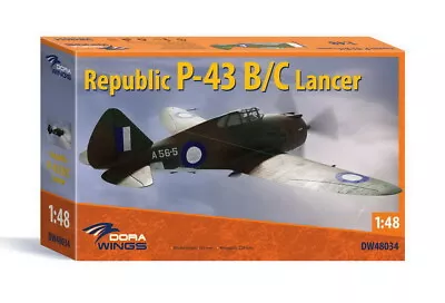 Dora Wings 1/48 Republic P-43B/C Lancer Reconnaissance Aircraft • $66.95