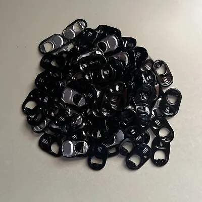 Monster Energy Drink Pull Can Tabs Bulk Lot Of 150+ All Black Free Shipping • $10.94