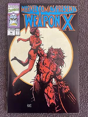 MARVEL COMICS PRESENTS #76 (Marvel 1991) Weapon X Chapter 4 • $13.95