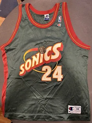 $50 • Buy Vintage Desmond Mason Champion Jersey 48 XL Seattle Sonics  NBA