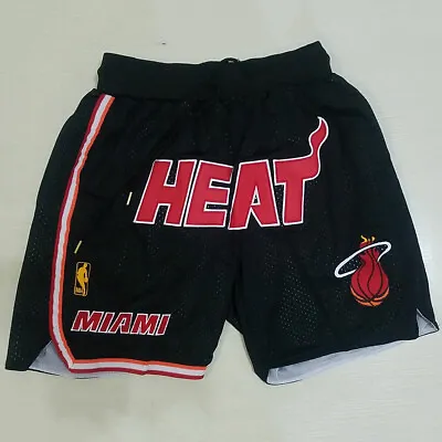 City Edition Miami Heat Swingman Basketball Shorts Stitched Black Pink MEW S-2XL • £25.19