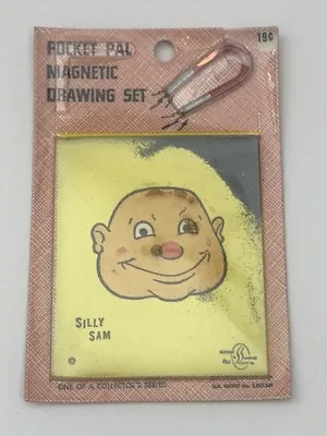 VINTAGE 1950’s SILLY SAM  POCKET PAL MAGNETIC DRAWING SET  SMETHPORT SPECIALTY • $19.99